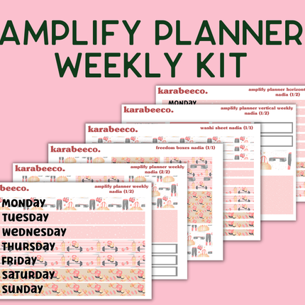Amplify Planner Stickers | Weekly Kit | Nadia