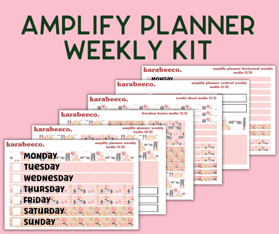 Amplify Planner Stickers | Weekly Kit | Nadia