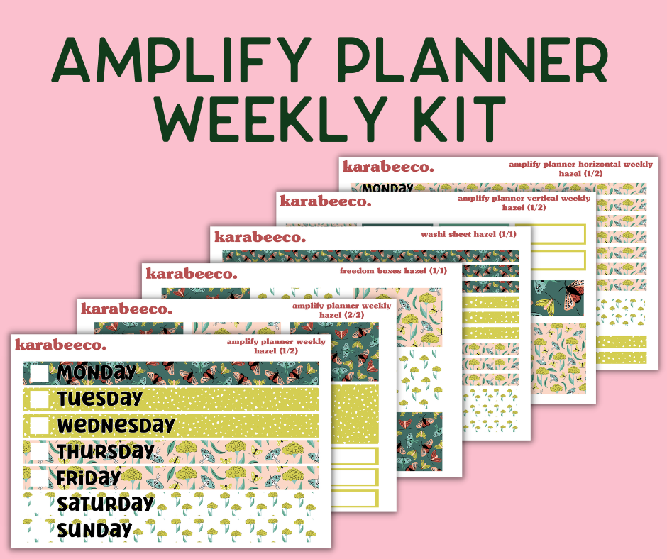 Amplify Planner Stickers | Weekly Kit | Hazel