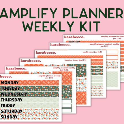 Amplify Planner Stickers | Weekly Kit | Jan