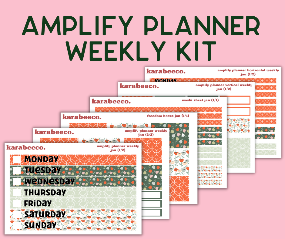 Amplify Planner Stickers | Weekly Kit | Jan