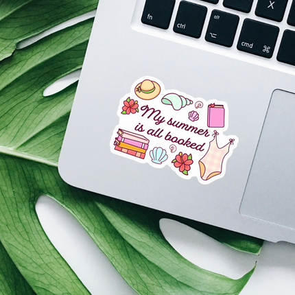 STICKER | My Summer is Booked | BOOKS00074