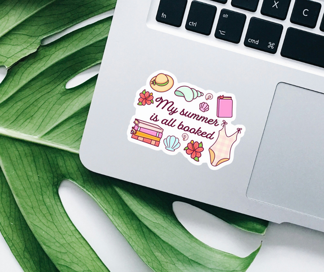 STICKER | My Summer is Booked | BOOKS00074