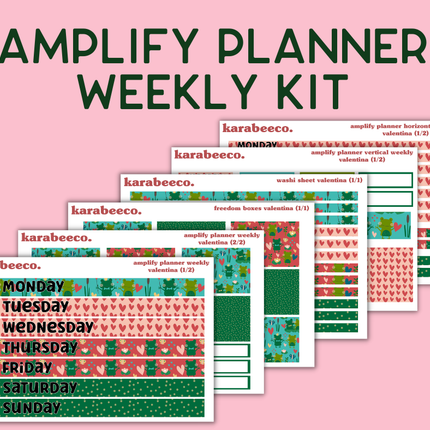 Amplify Planner Stickers | Weekly Kit | Valentina