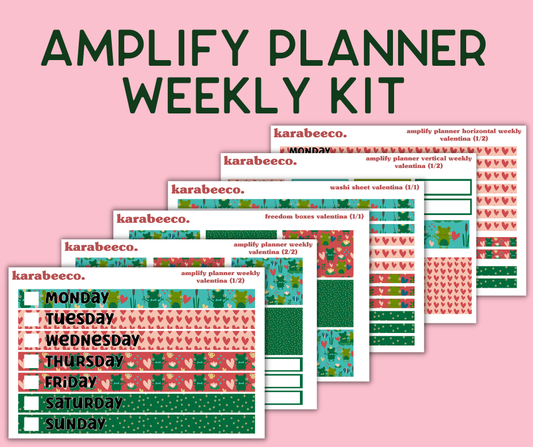 Amplify Planner Stickers | Weekly Kit | Valentina