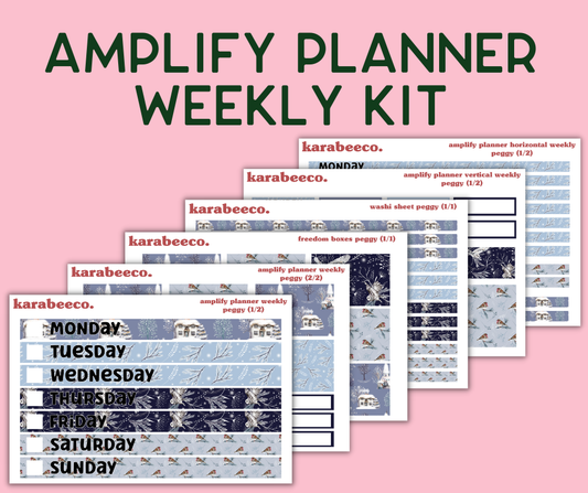 Amplify Planner Stickers | Weekly Kit | Peggy