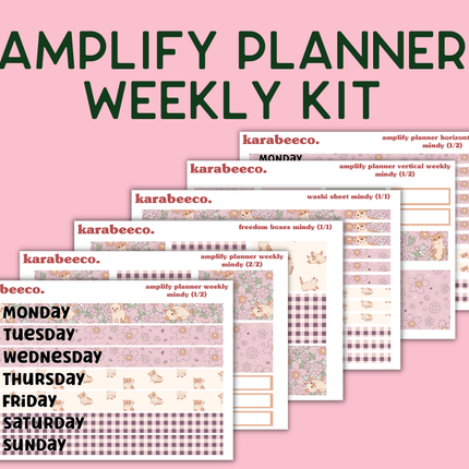 Amplify Planner Stickers | Weekly Kit | Mindy