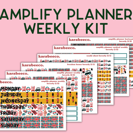 Amplify Planner Stickers | Weekly Kit | Beverly