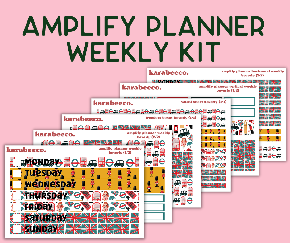 Amplify Planner Stickers | Weekly Kit | Beverly