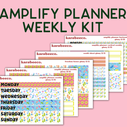 Amplify Planner Stickers | Weekly Kit | Ginny