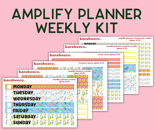 Amplify Planner Stickers | Weekly Kit | Ginny