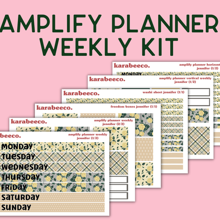 Amplify Planner Stickers | Weekly Kit | Jennifer