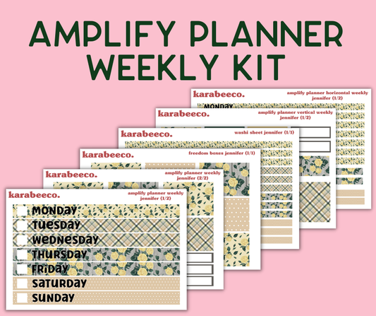 Amplify Planner Stickers | Weekly Kit | Jennifer