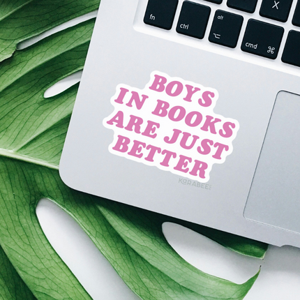 STICKER | Boys In Books Are Just Better | BOOKS00066