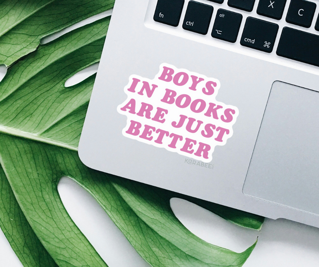 STICKER | Boys In Books Are Just Better | BOOKS00066