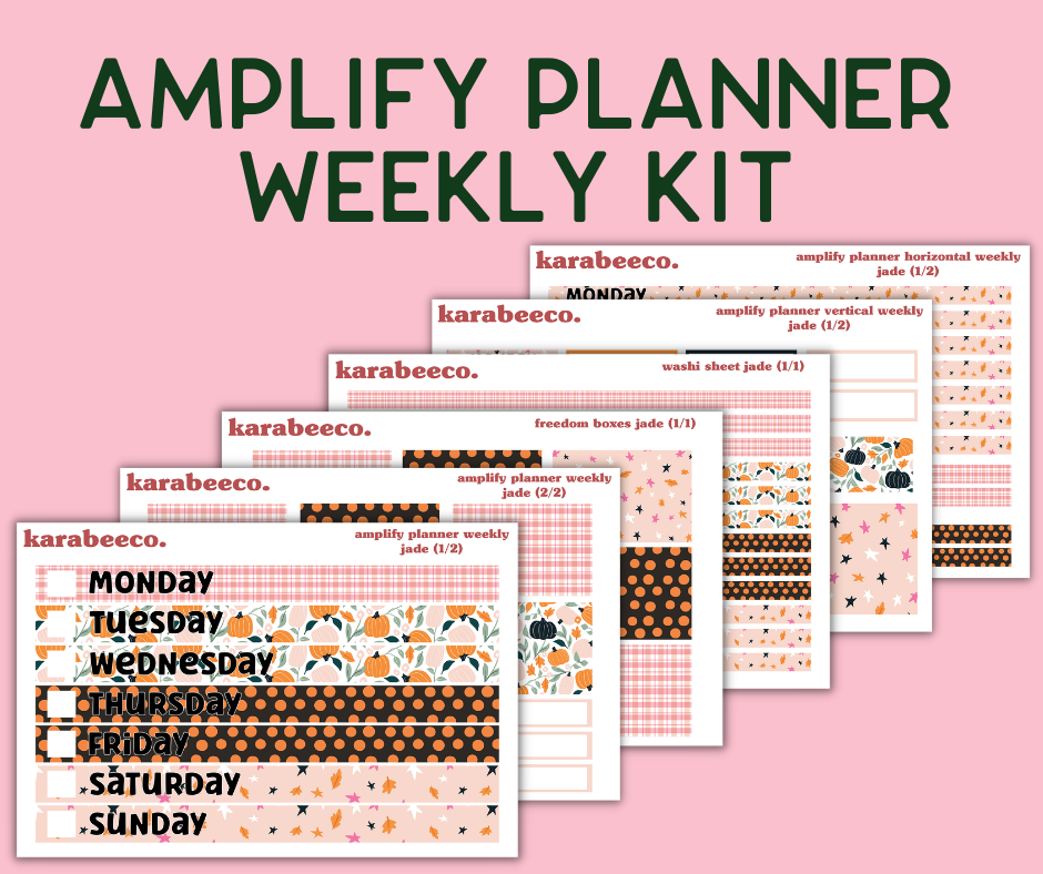 Amplify Planner Stickers | Weekly Kit | Jade