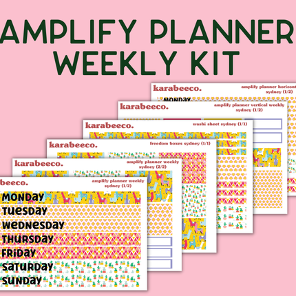 Amplify Planner Stickers | Weekly Kit | Sydney