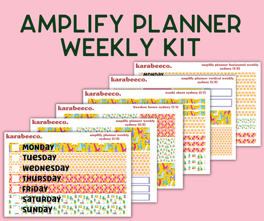 Amplify Planner Stickers | Weekly Kit | Sydney