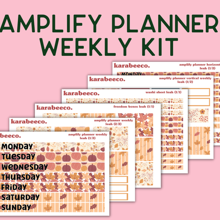 Amplify Planner Stickers | Weekly Kit | Leah