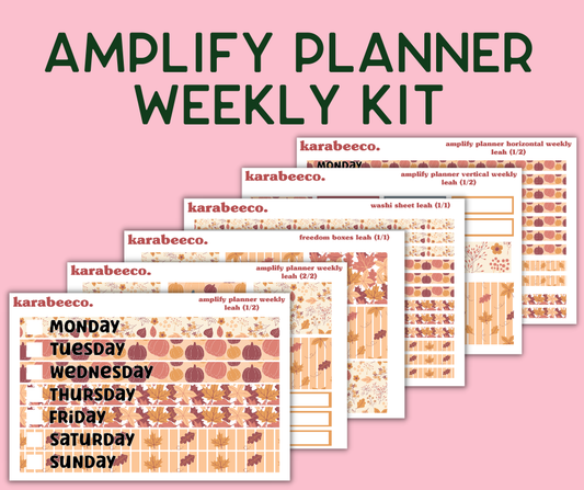 Amplify Planner Stickers | Weekly Kit | Leah