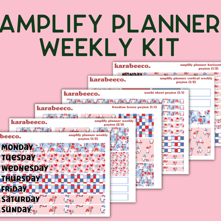 Amplify Planner Stickers | Weekly Kit | Peyton