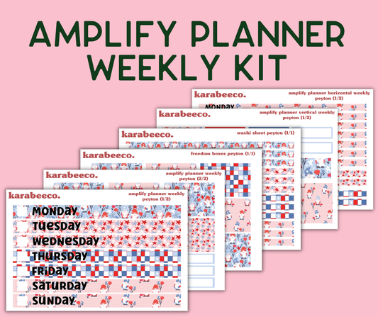 Amplify Planner Stickers | Weekly Kit | Peyton