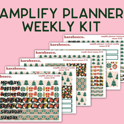 Amplify Planner Stickers | Weekly Kit | Emma