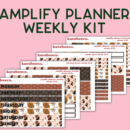 Amplify Planner Stickers | Weekly Kit | Nicole