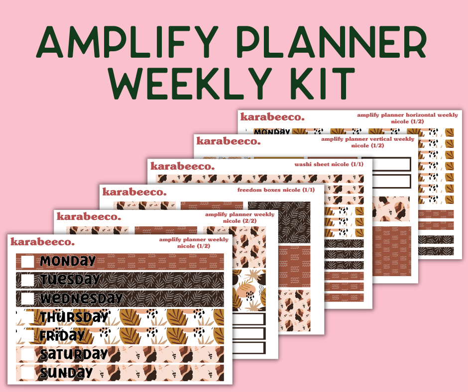 Amplify Planner Stickers | Weekly Kit | Nicole