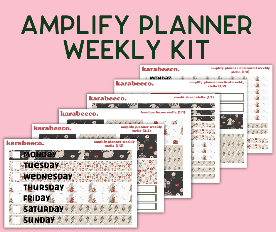 Amplify Planner Stickers | Weekly Kit | Stella