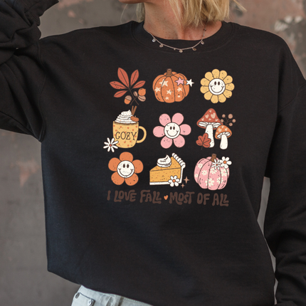 Gildan Crewneck | I Love Fall Most of All [465]