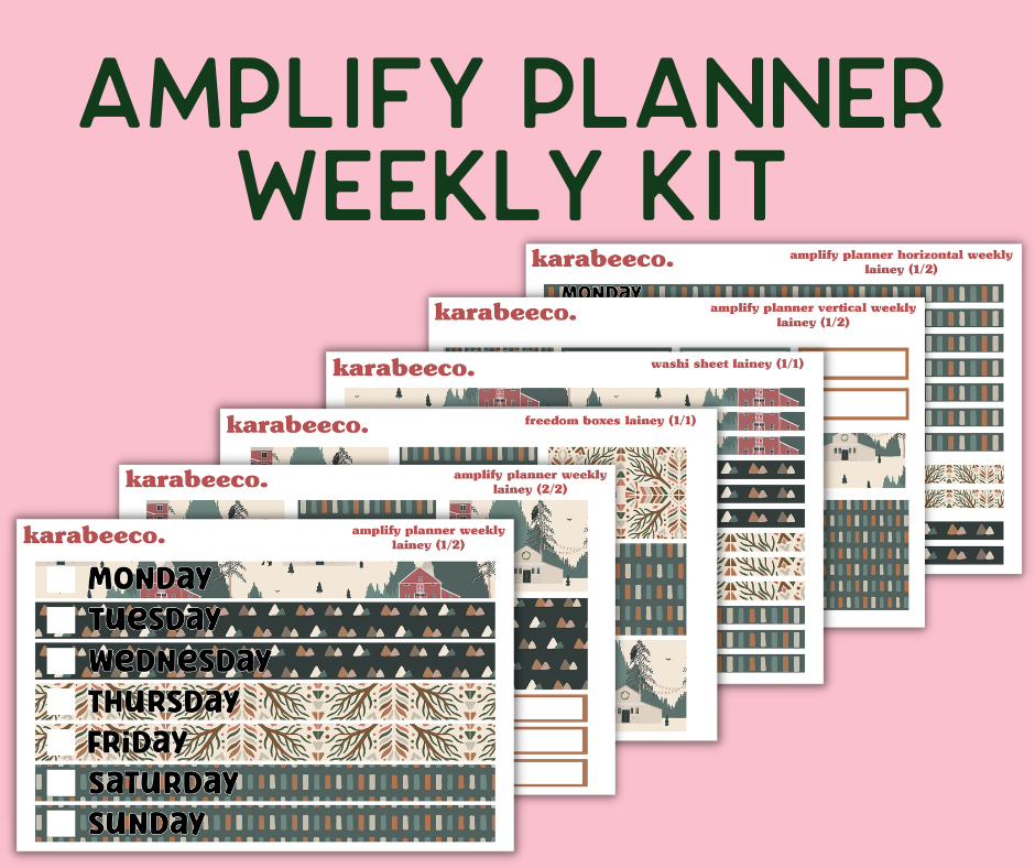 Amplify Planner Stickers | Weekly Kit | Lainey