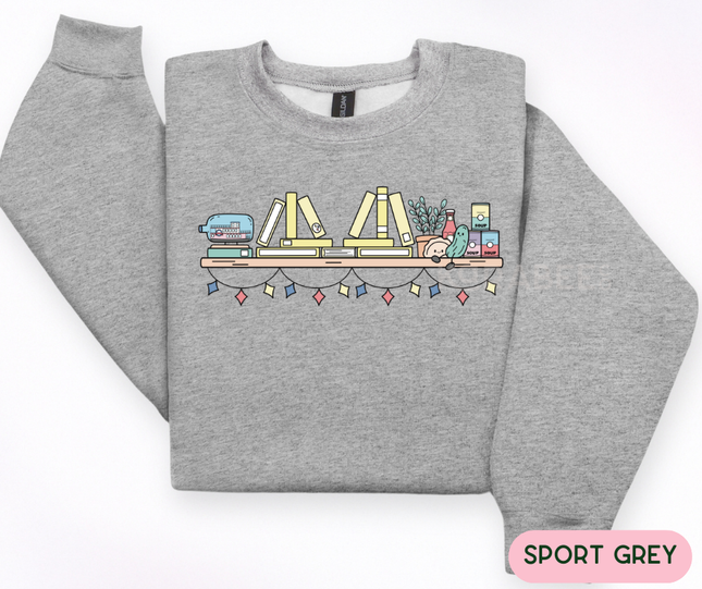 Pittsburgh Book Shelf Crewneck | Ready to Ship