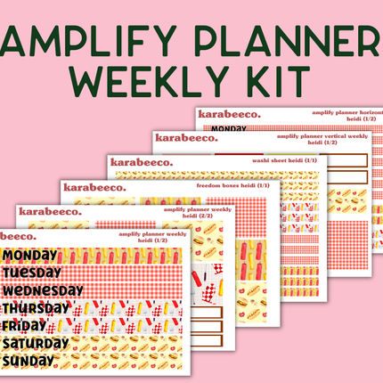 Amplify Planner Stickers | Weekly Kit | Heidi