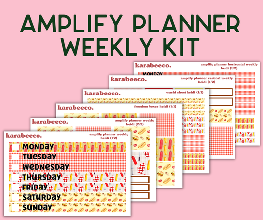 Amplify Planner Stickers | Weekly Kit | Heidi