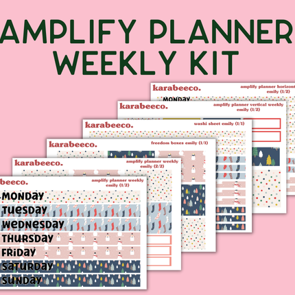 Amplify Planner Stickers | Weekly Kit | Emily