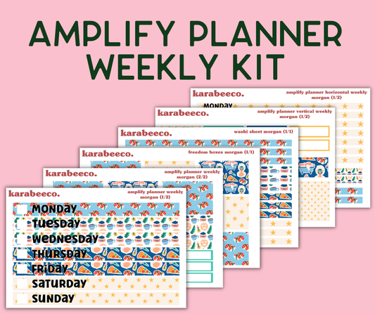 Amplify Planner Stickers | Weekly Kit | Morgan