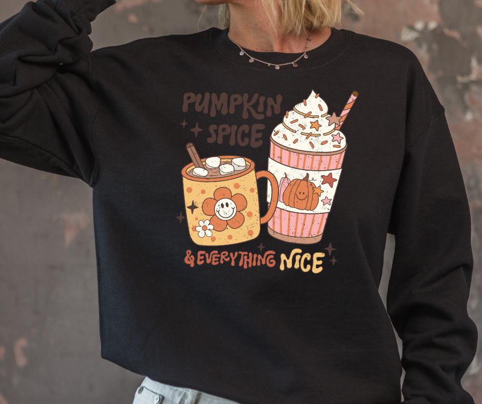 Gildan Crewneck | Pumpkin Spice and Everything Nice [466]