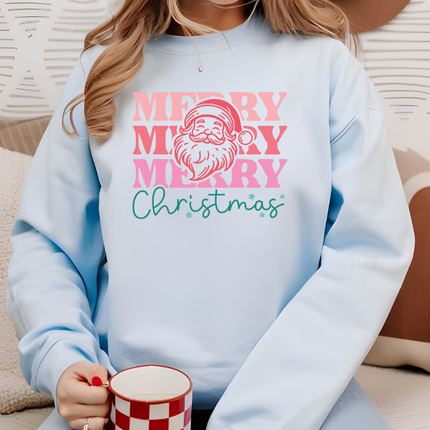 Gildan Crewneck | Santa Merry Christmas [654]