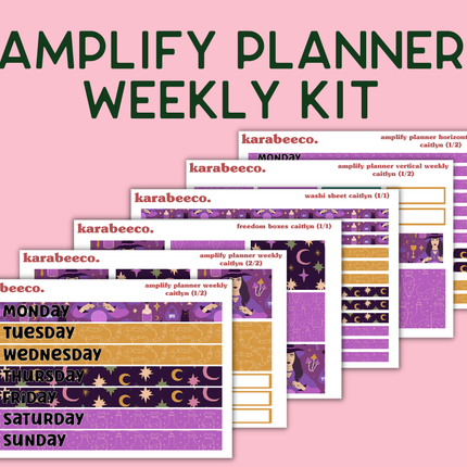 Amplify Planner Stickers | Weekly Kit | Caitlyn