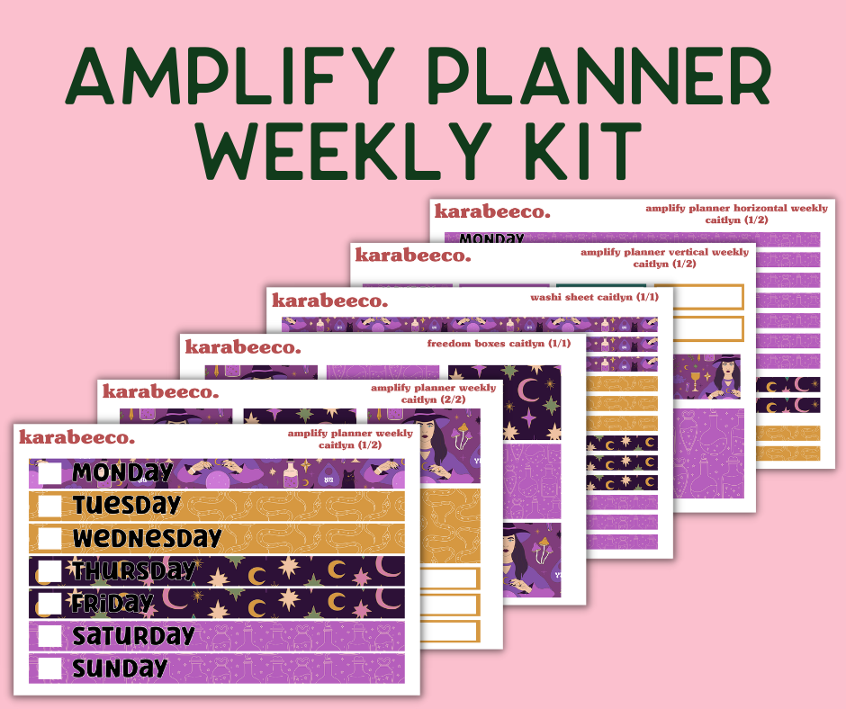 Amplify Planner Stickers | Weekly Kit | Caitlyn