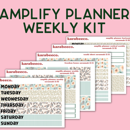 Amplify Planner Stickers | Weekly Kit | Savannah