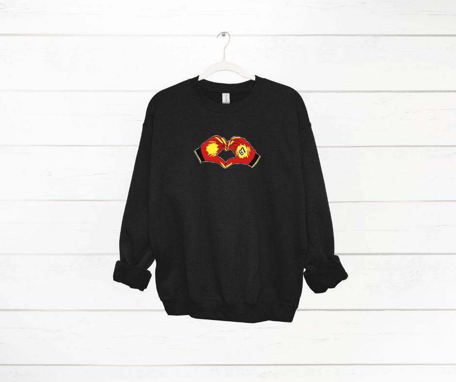 Gildan Crewneck | Travis Heart Hands