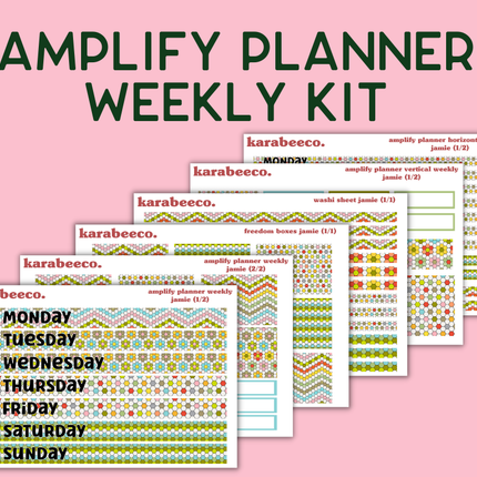 Amplify Planner Stickers | Weekly Kit | Jamie