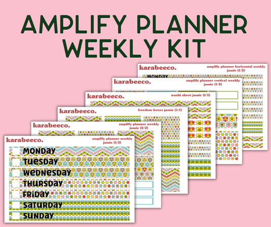 Amplify Planner Stickers | Weekly Kit | Jamie