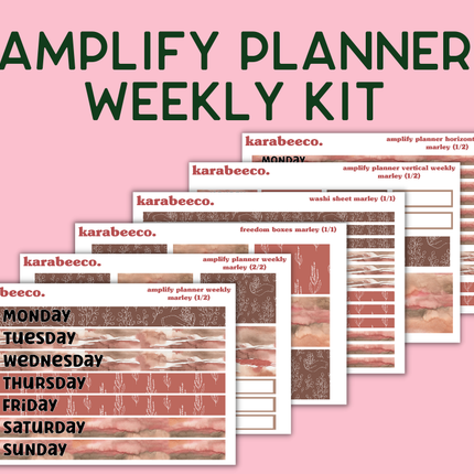 Amplify Planner Stickers | Weekly Kit | Marley