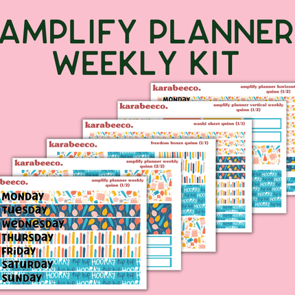 Amplify Planner Stickers | Weekly Kit | Quinn