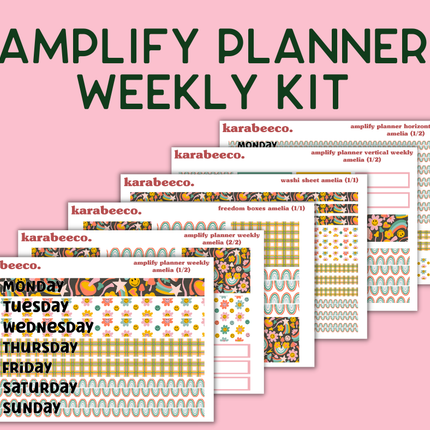Amplify Planner Stickers | Weekly Kit | Amelia