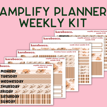 Amplify Planner Stickers | Weekly Kit | Natalie