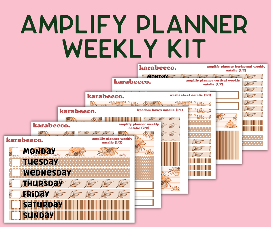 Amplify Planner Stickers | Weekly Kit | Natalie